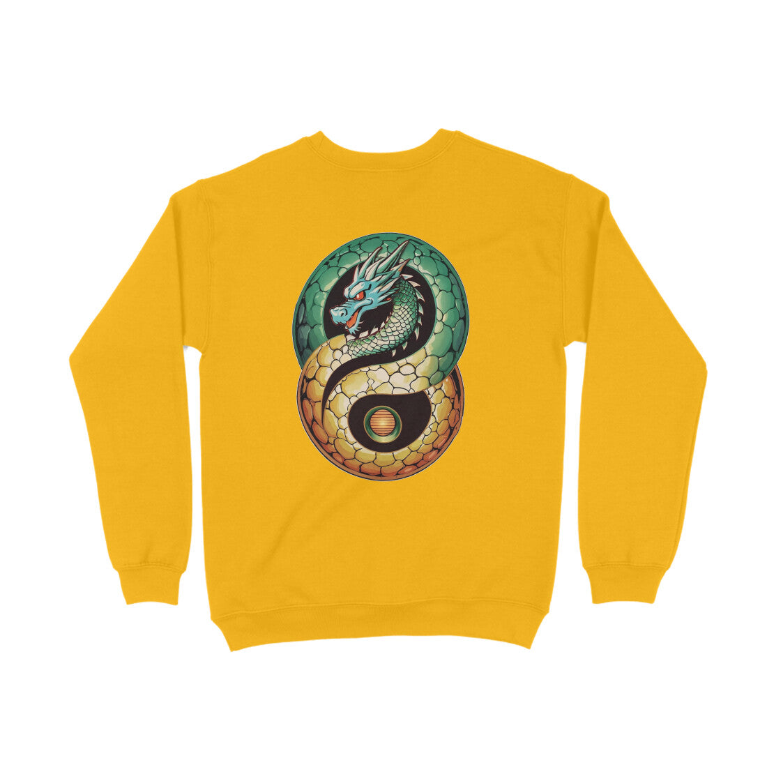 StreetSmith's Round Neck Full Sleeve SweatShirt Golden Yellow