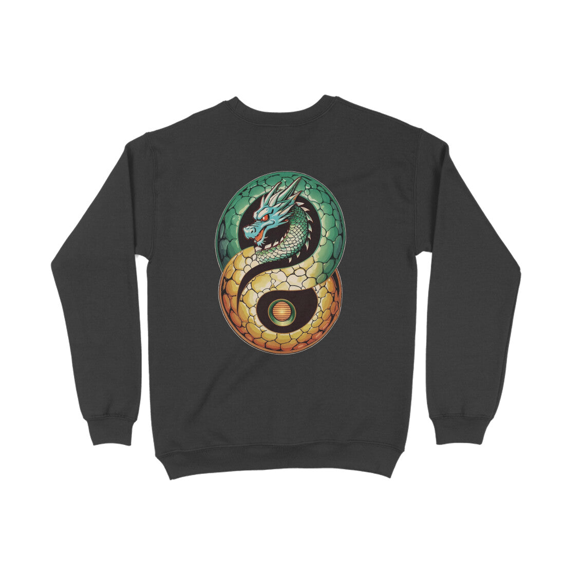 StreetSmith's Round Neck Full Sleeve SweatShirts Black