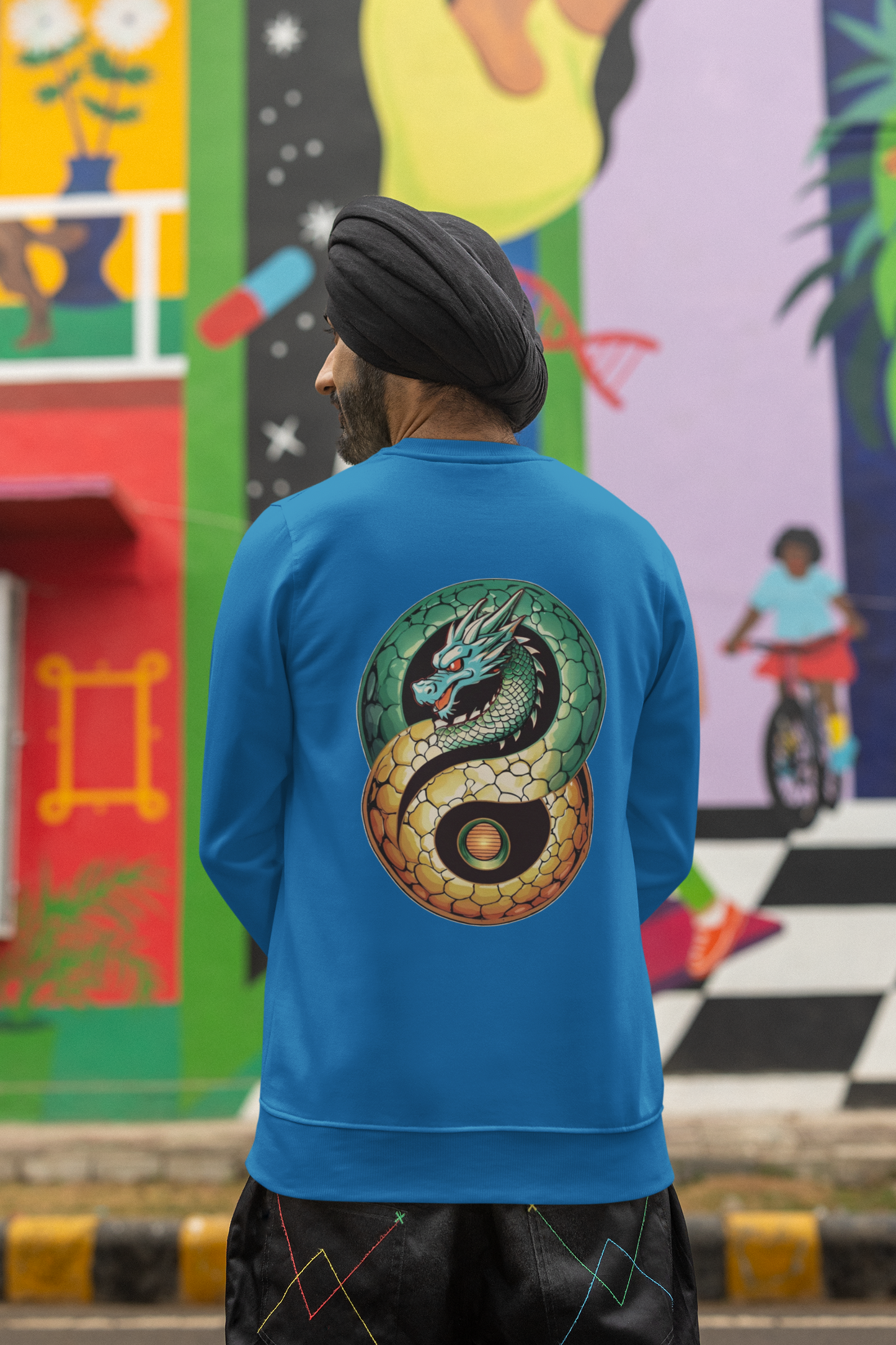 StreetSmith's Round Neck Full Sleeve SweatShirt Blue