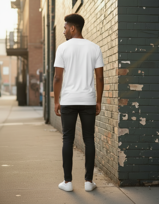 StreetSmith's Half Sleeve Round Neck T-Shirt White | Streetwear Outfits Men | StreetSmith