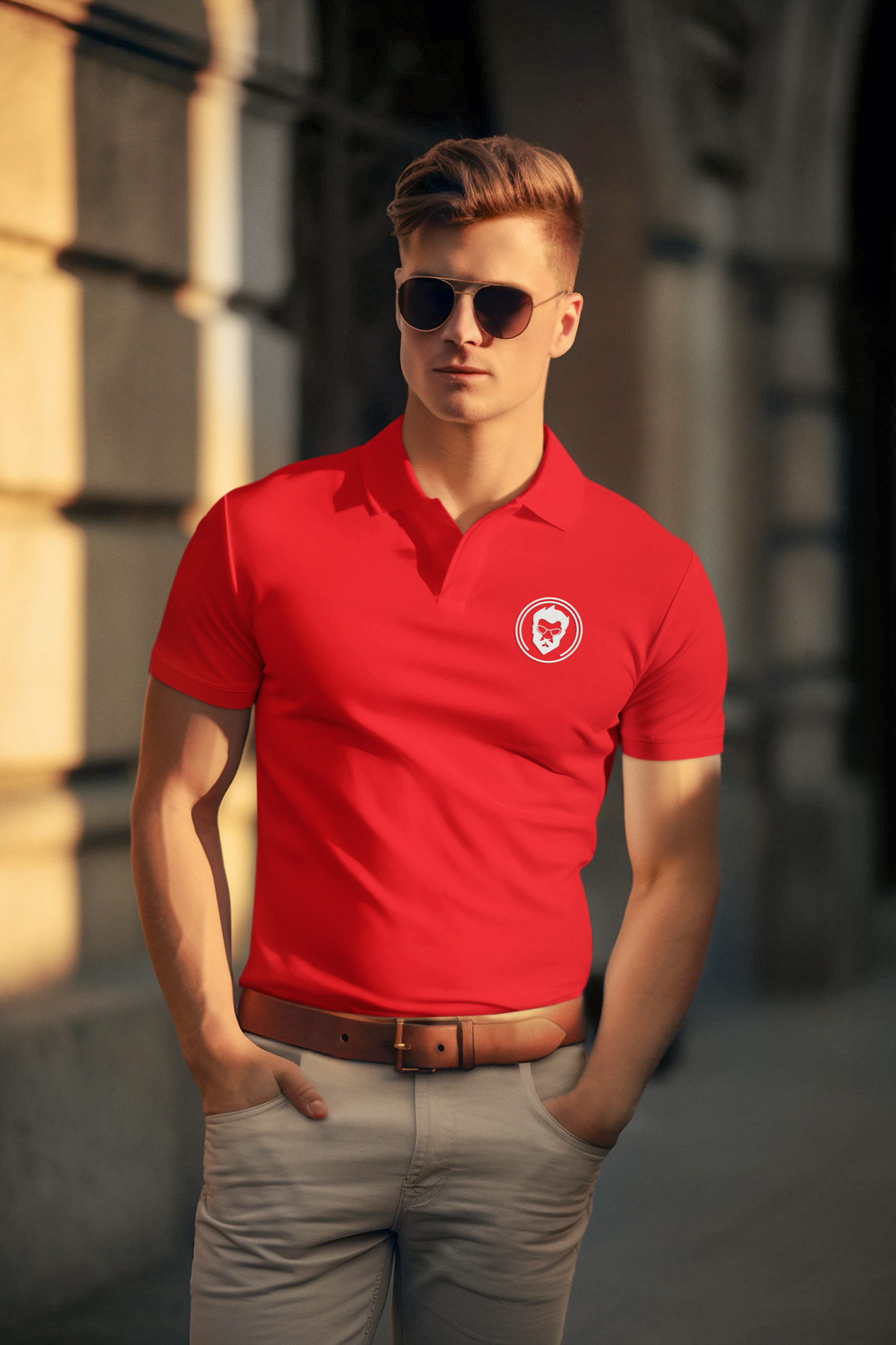 StreetSmiths Half Sleeve Polo T-Shirts Red