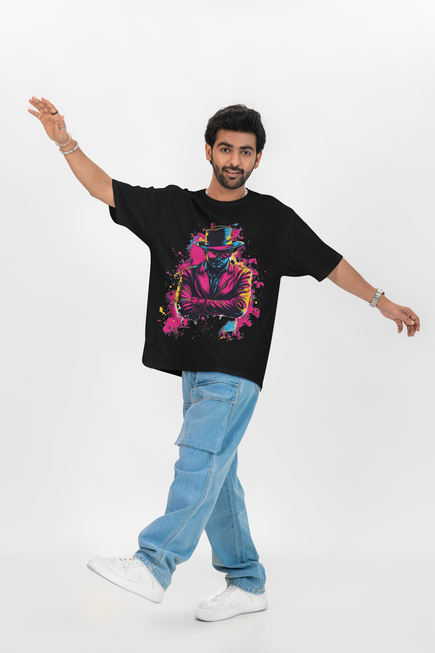 StreetSmith'S Oversized T Shirt Black