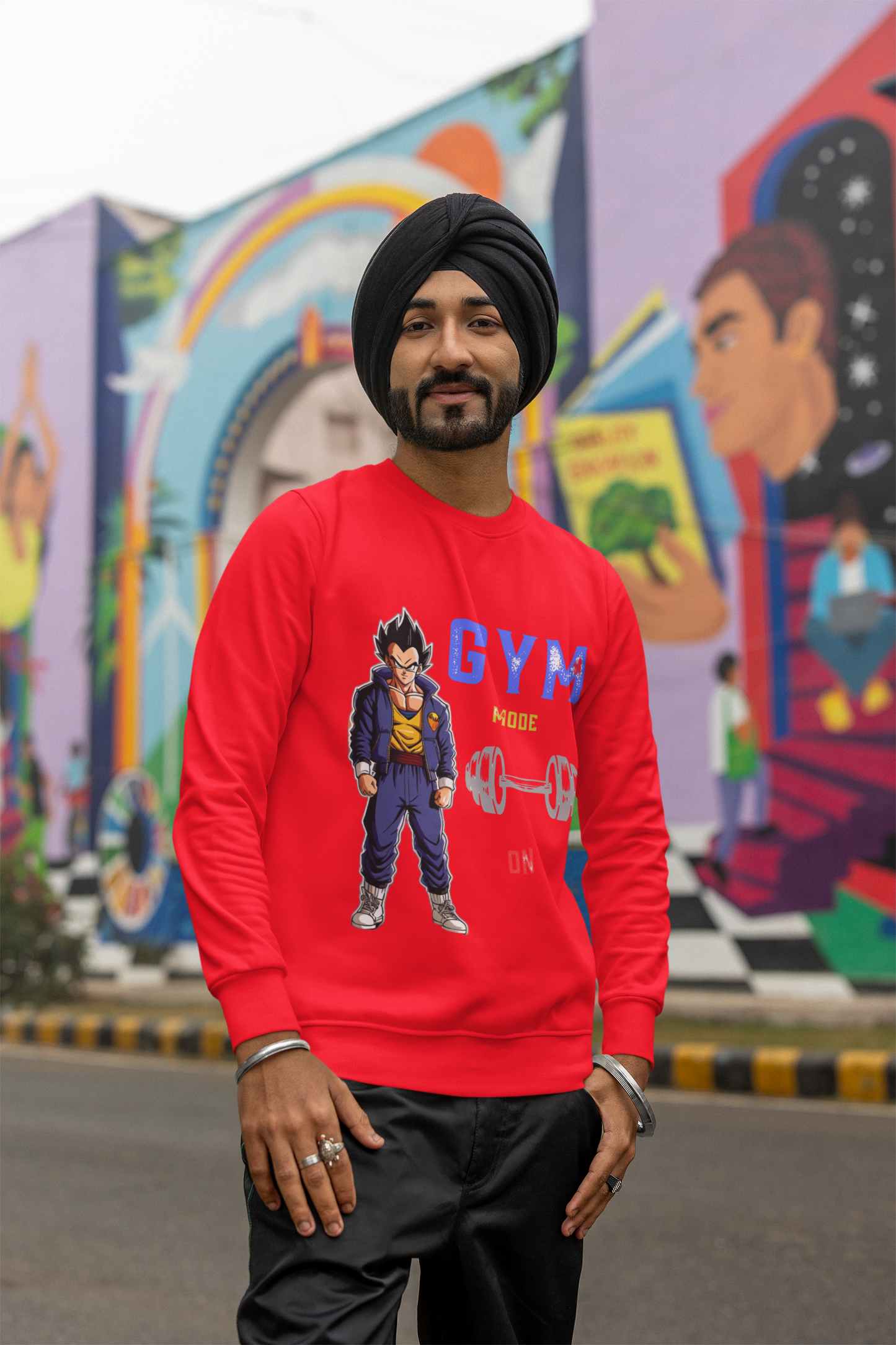StreetSmith's Round Neck Full Sleeve SweatShirt Red