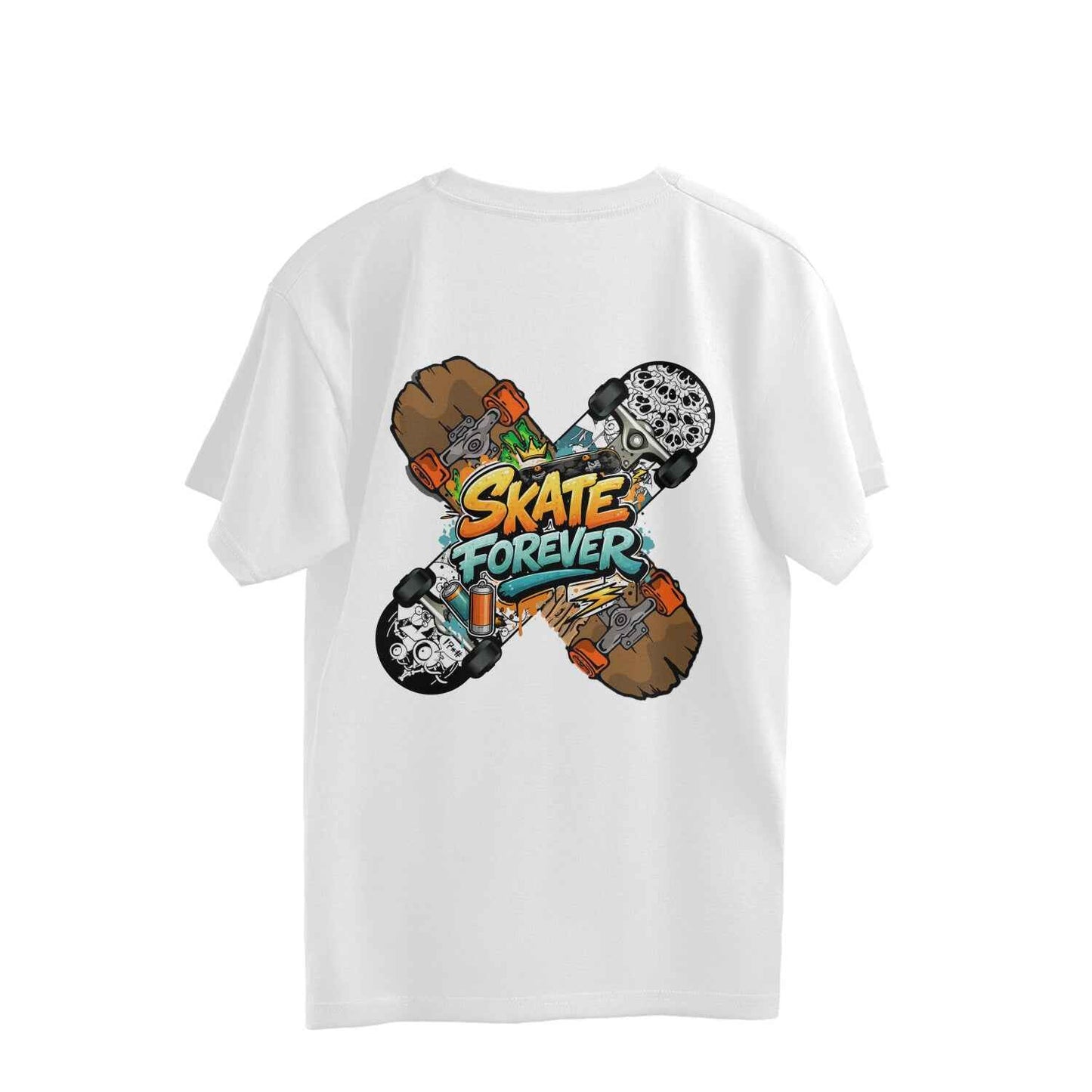 StreetSmith Summer Vibe Oversized T-Shirt for Men white