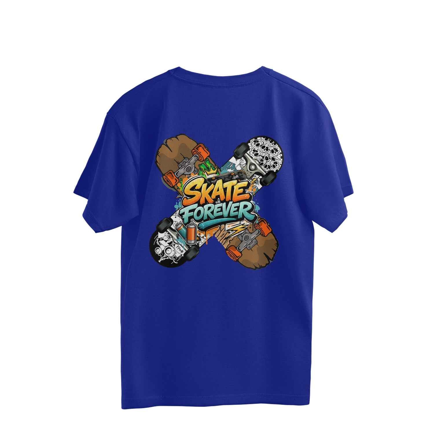 StreetSmith Summer Vibe Oversized T-Shirt for Men Royal Blue