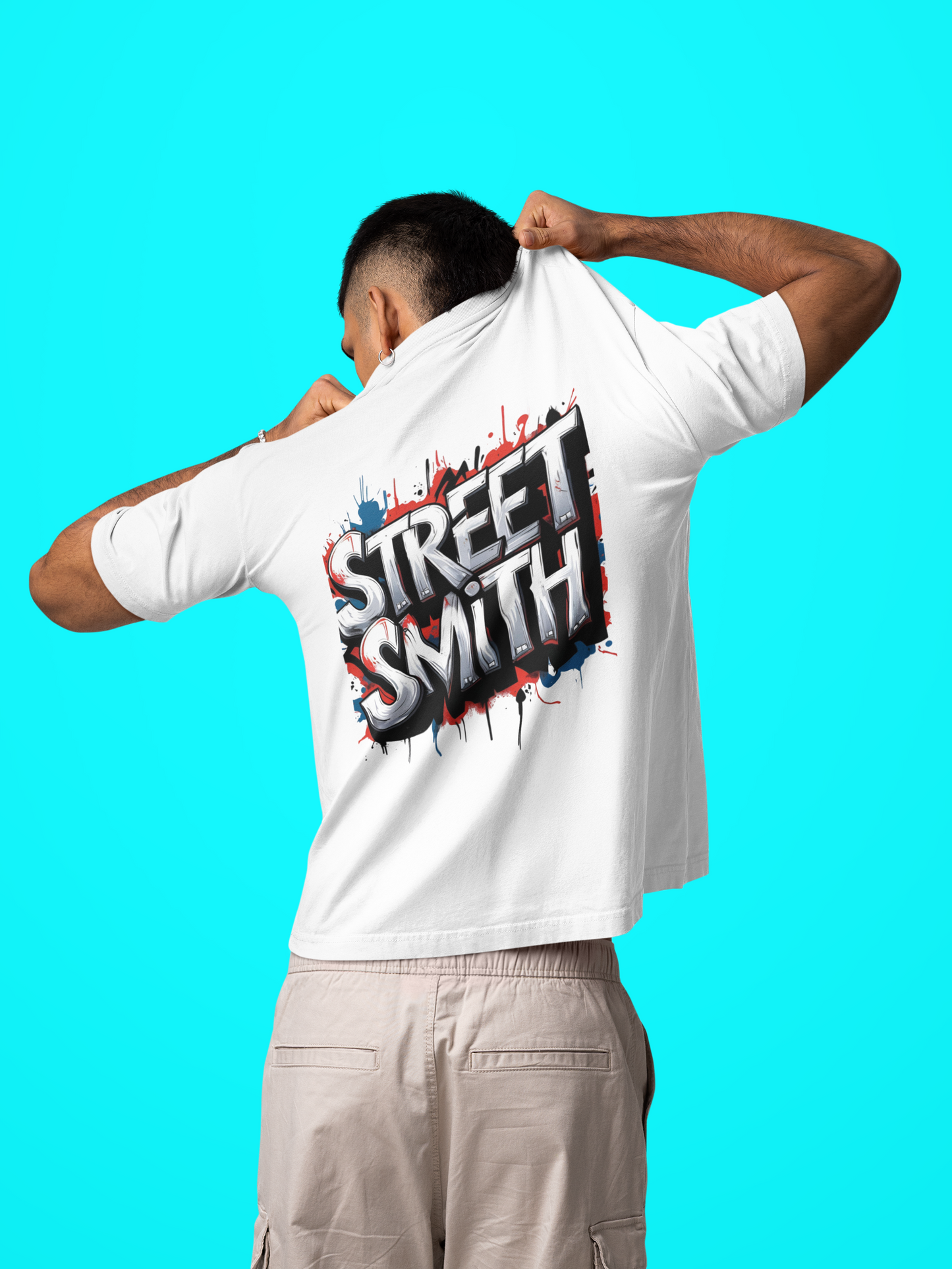 StreetSmith'S Oversized T Shirt  White