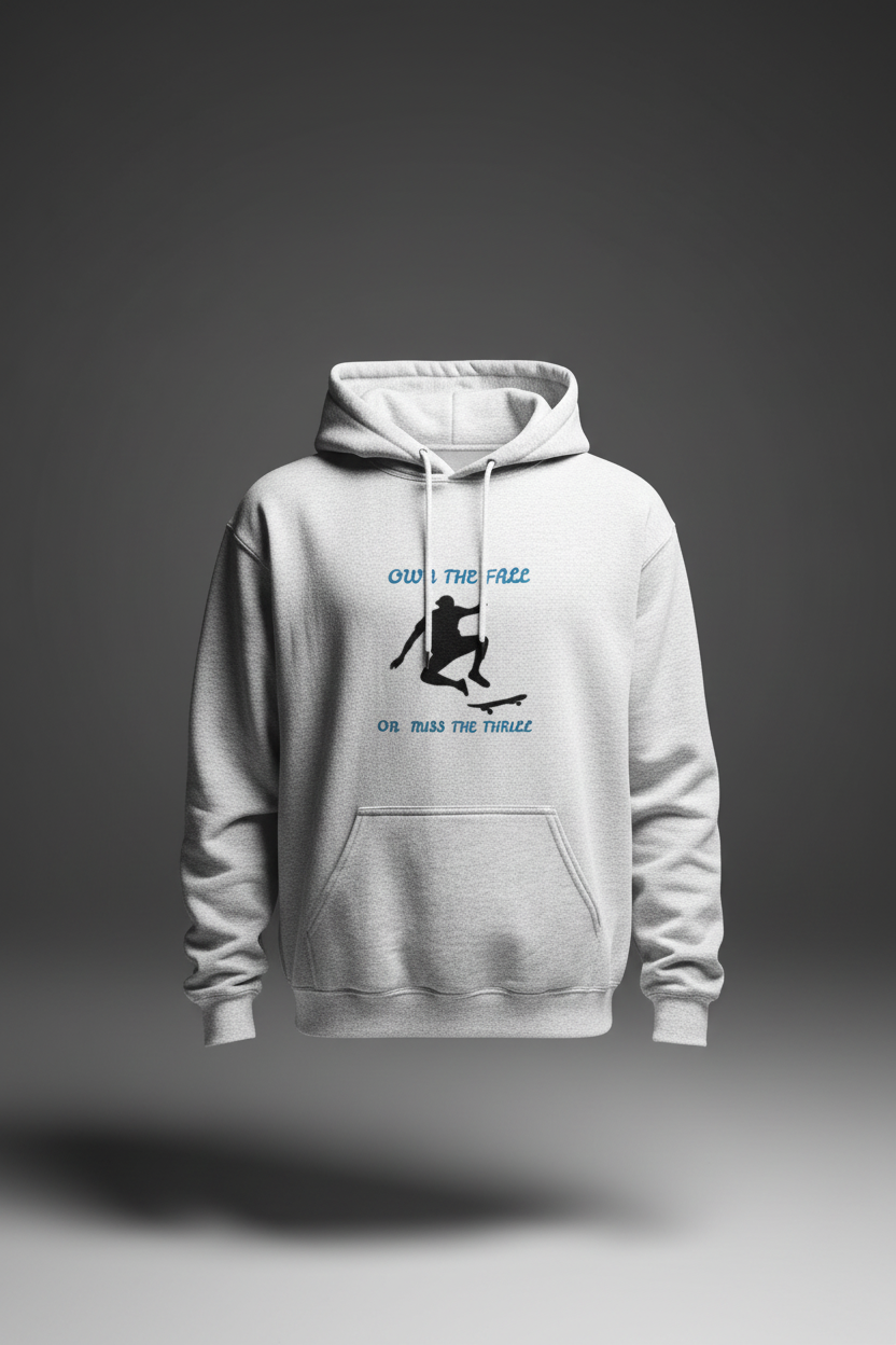 Designer Hoodie White – Front Studio Shot (No Jeans)
