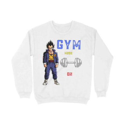 StreetSmith's  Round Neck Full Sleeve SweatShirt White