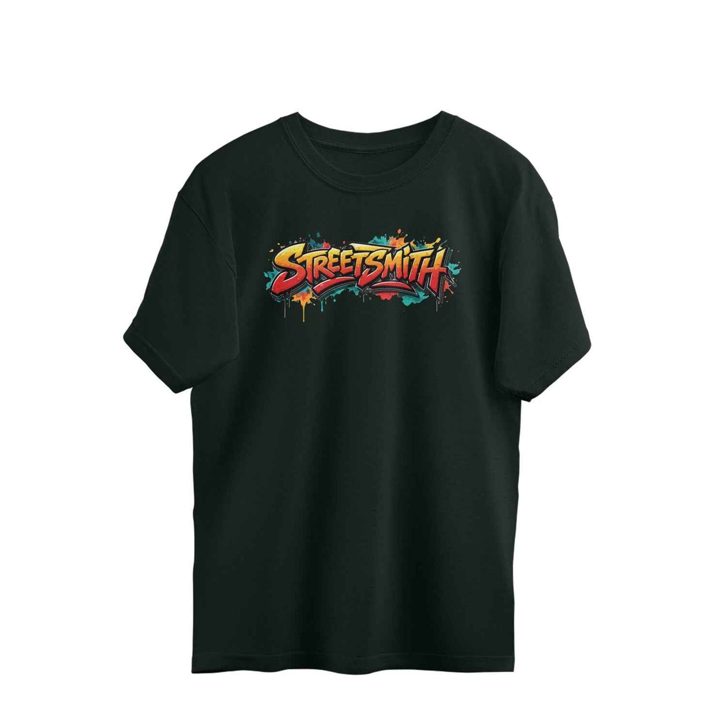 StreetSmith Summer Vibe Oversized T-Shirt for Men Black