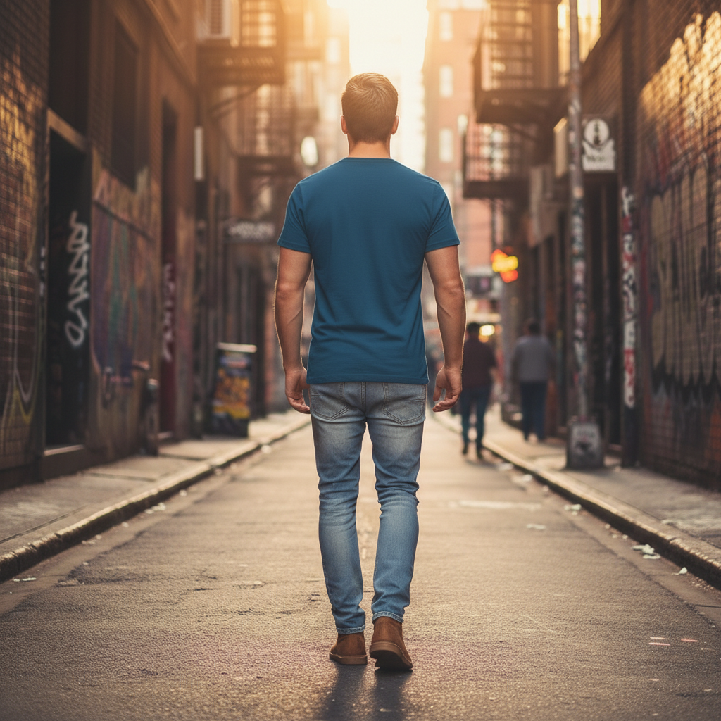 StreetSmiths Roundneck Half Sleeve T-shirt Navy Blue | Streetwear Outfits Men | StreetSmith