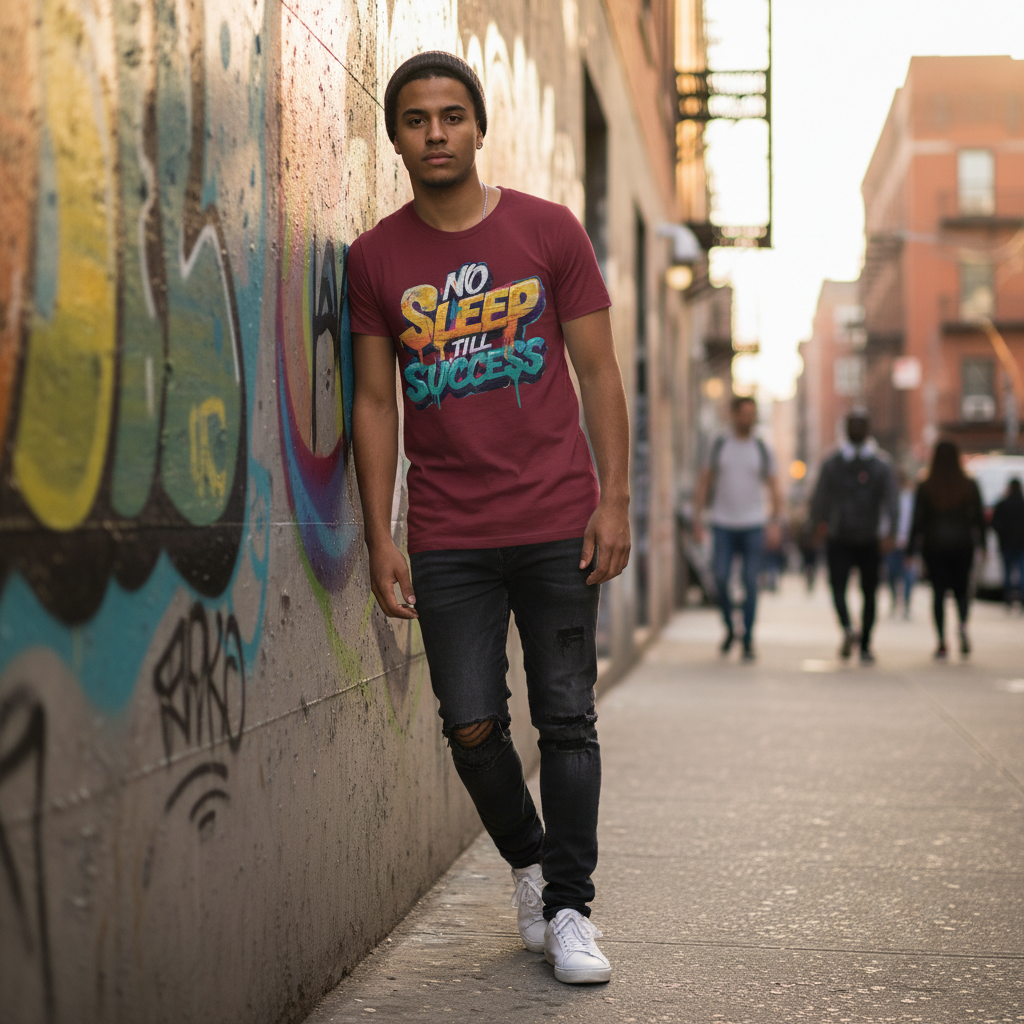 StreetSmith'S Round Neck Half Sleeve T-Shirt Maroon | Streetwear Outfits Men | StreetSmith