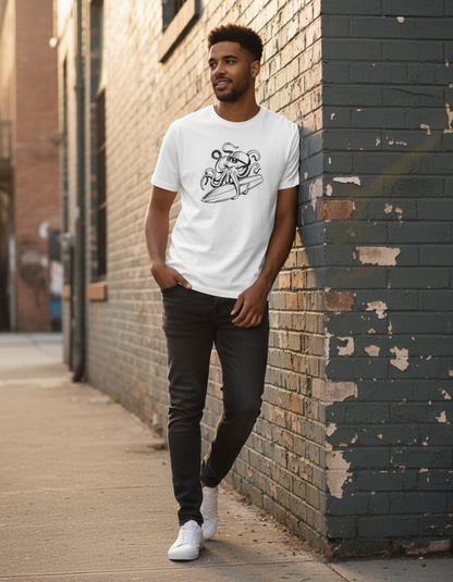 StreetSmith's Half Sleeve Round Neck T-Shirt White | Streetwear Outfits Men | StreetSmith