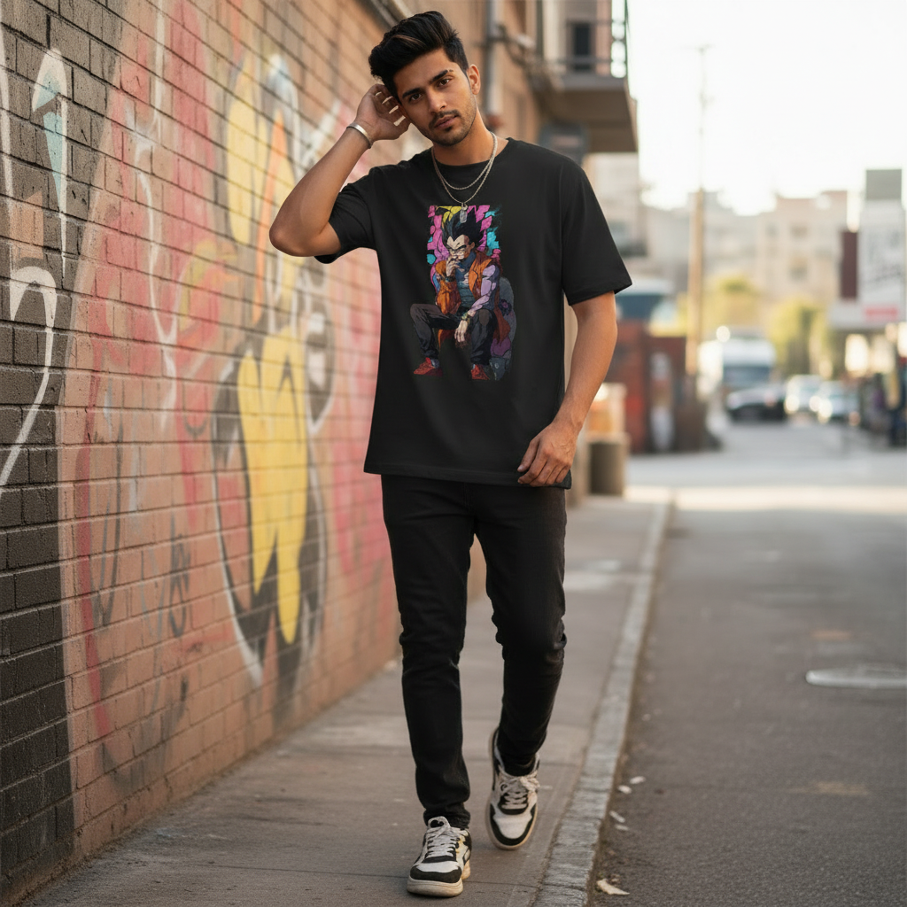 StreetSmith's Oversized T -Shirt Black |  Streetwear Outfits Men | StreetSmith
