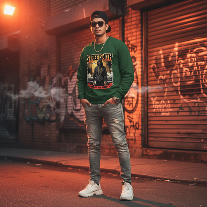 StreetSmith's Full Sleeve Round Neck SweatShirt Green | Streetwear Outfits Men | StreetSmith