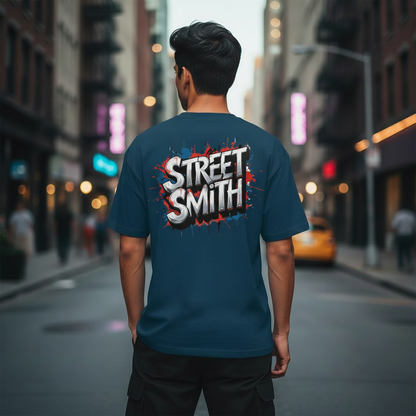 Oversized Blue T-Shirt Streetwear Outfits Men | Half Sleeve | StreetSmith