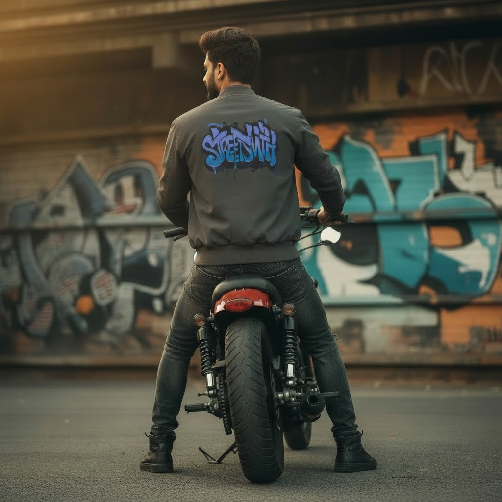 StreetSmith's Grey Bomber jacket | Streetwear Outfits Men | StreetSmith