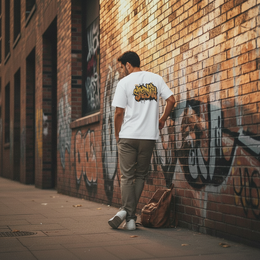 Oversized White T-Shirt for Men | Premium Cotton Streetwear | Comfortable Fit