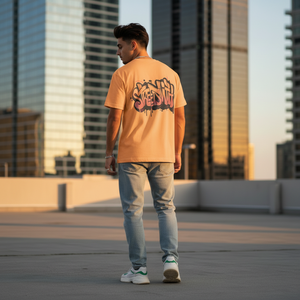 StreetSmiths Round Neck Half Sleeve T-Shirt Yellow | Streetwear Outfits Men | StreetSmith