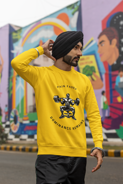 StreetSmith'S Full Sleeve Round Neck SweatShirt Yellow | Streetwear Outfits Men | StreetSmith