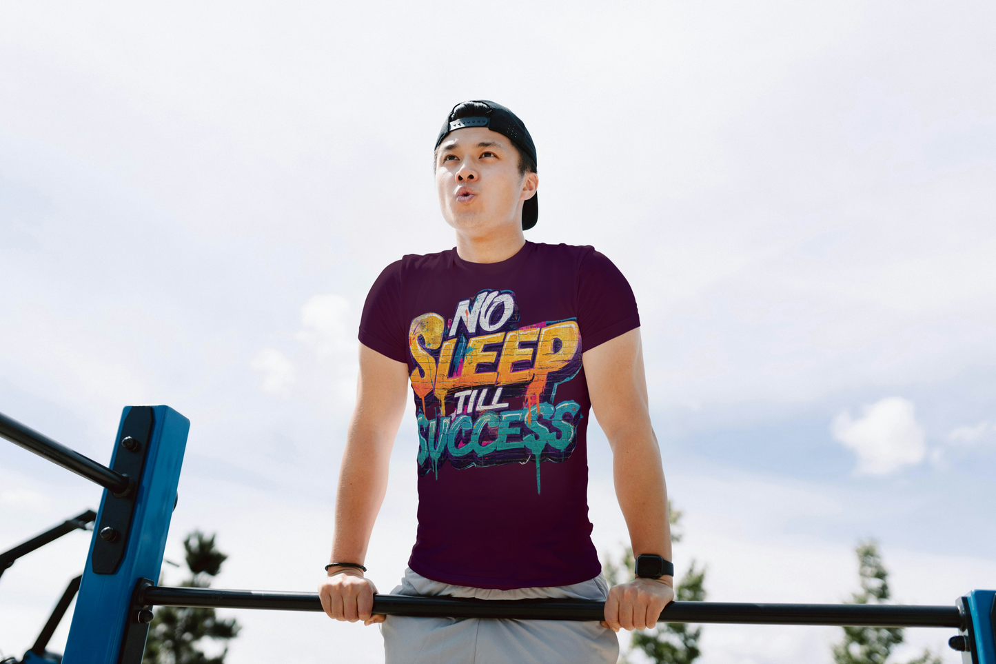 StreetSmith'S Round Neck Half Sleeve T-Shirt Maroon