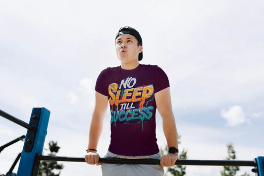 StreetSmith'S Round Neck Half Sleeve T-Shirt Maroon